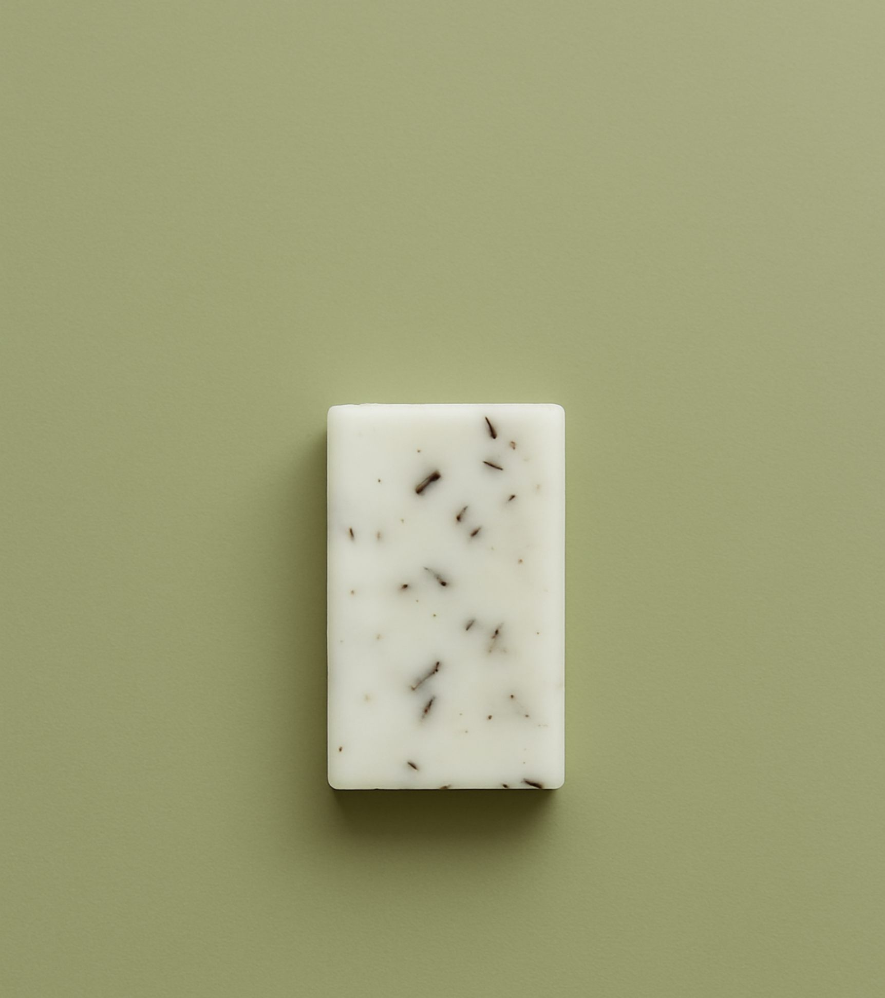 Handmade rosemary cold process soap bar with natural herbs